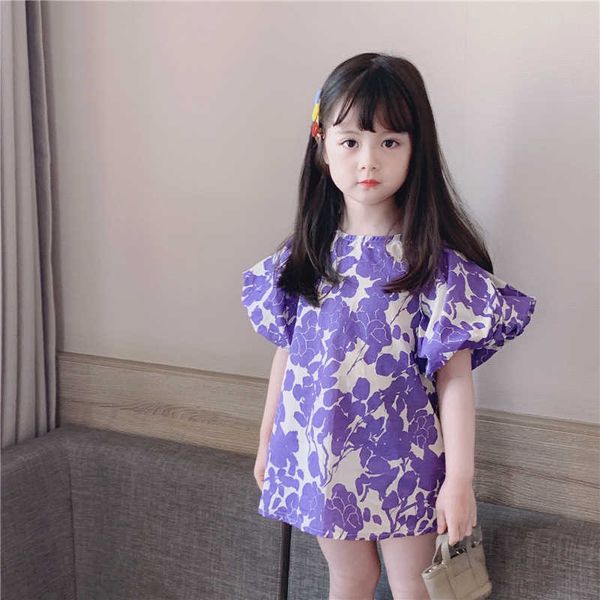 spring summer cute girls purple floral puff sleeve mini dress fashion little princess casual dresses for kids 210615, Red;yellow
spring summer cute girls purple floral puff sleeve mini dress fashion little princess casual dresses for kids 210615, Red;yellow