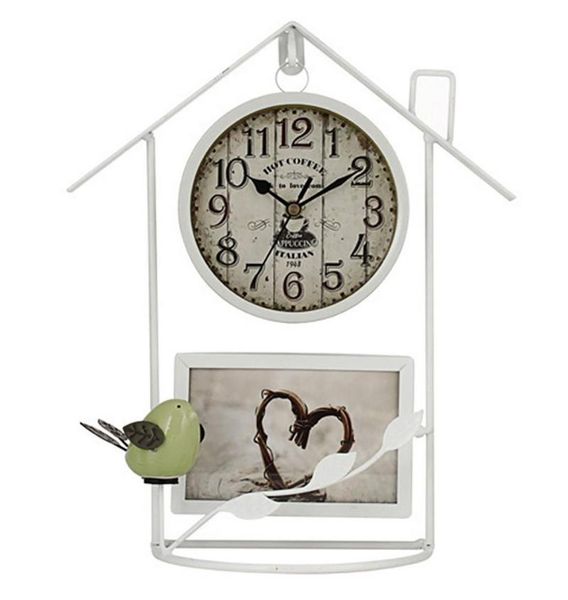 wall clocks retro bird house po frame clock iron art cage hanging home ornaments living room decoration
wall clocks retro bird house po frame clock iron art cage hanging home ornaments living room decoration