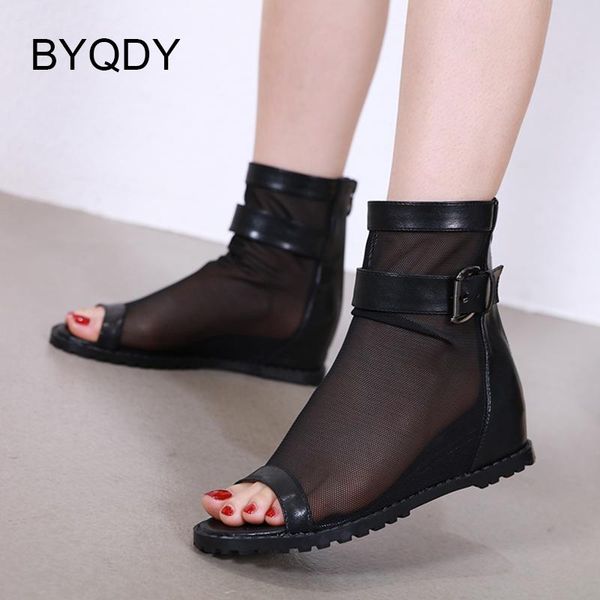 boots byqdy women gladiator rome shoes peep toe ankle mesh net breathable wedge hiden heels summer bootie zipper, Black
boots byqdy women gladiator rome shoes peep toe ankle mesh net breathable wedge hiden heels summer bootie zipper, Black