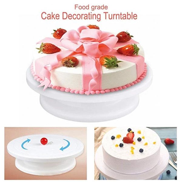 piece cake turntable rotating anti-skid decorating rotary table round stand kitchen baking tools 28cm & pastry
piece cake turntable rotating anti-skid decorating rotary table round stand kitchen baking tools 28cm & pastry