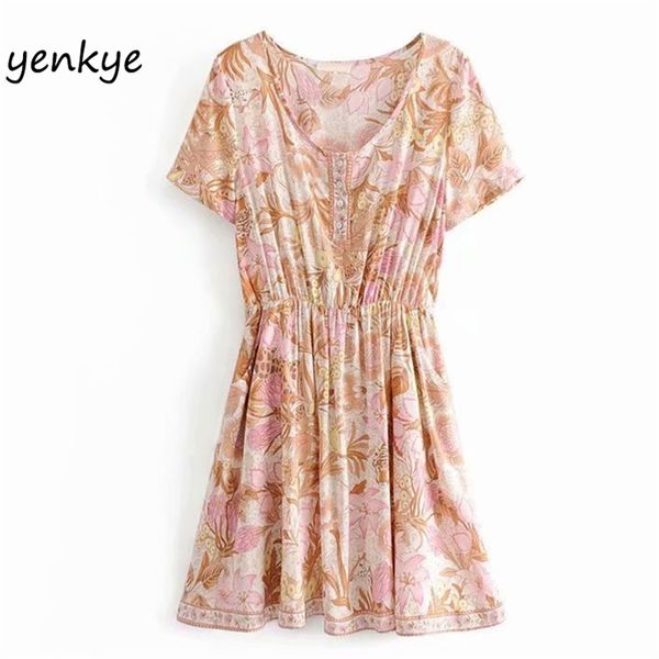 vintage floral print casual beach dress women round neck short sleeve female drawstring waist a-line summer 210514, Black;gray
vintage floral print casual beach dress women round neck short sleeve female drawstring waist a-line summer 210514, Black;gray