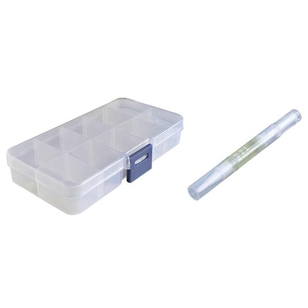 nail art kits 10pcs 10 compartments plastic tips case & mixed different flavors cuticle revitalizer oil soften pen
nail art kits 10pcs 10 compartments plastic tips case & mixed different flavors cuticle revitalizer oil soften pen