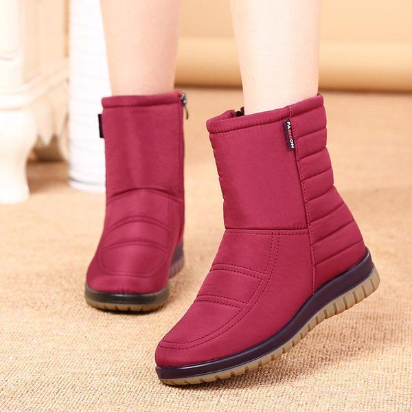 boots women's shoes female winter 2021 warm women arrival botas mujer, Black