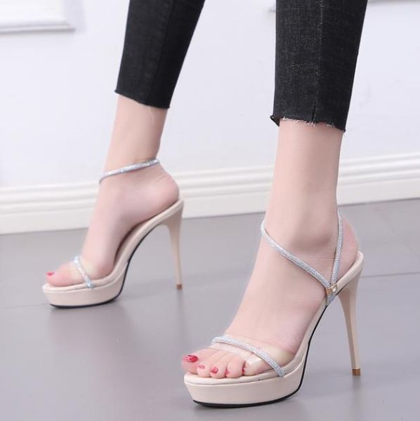 sandals 2021 summer net red high heels waterproof platform stiletto transparent women's shoes, Black
sandals 2021 summer net red high heels waterproof platform stiletto transparent women's shoes, Black