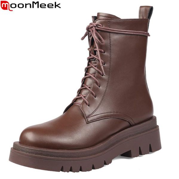 boots moonmeek 2021 big size 33-43 women fashion lace up comfortable ankle autumn winter black color ladies shoes
boots moonmeek 2021 big size 33-43 women fashion lace up comfortable ankle autumn winter black color ladies shoes