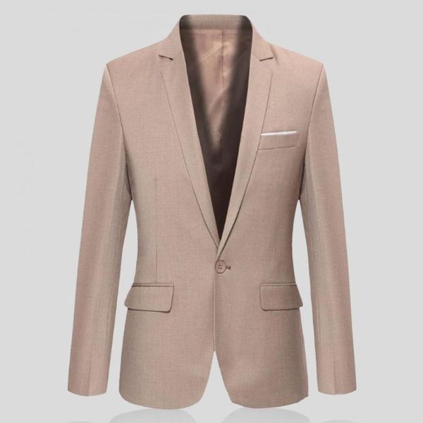 men's suits & blazers casual fashion single button slim business blazer cardigan men unique cutting workwear, White;black
men's suits & blazers casual fashion single button slim business blazer cardigan men unique cutting workwear, White;black