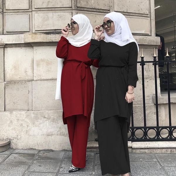 muslim 2pecs sets womens tracksuits wide leg pants dubai arab blouse lace up abaya ramadan party turkey african eid islamic, Gray
muslim 2pecs sets womens tracksuits wide leg pants dubai arab blouse lace up abaya ramadan party turkey african eid islamic, Gray