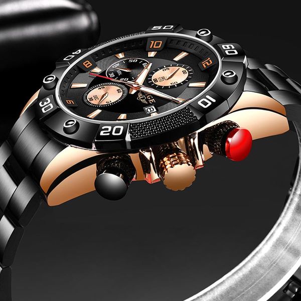 wristwatches lige mens watches stainless steel waterproof wrish watch multi function gold luxury sport montre homme luxe +bo, Slivery;brown
wristwatches lige mens watches stainless steel waterproof wrish watch multi function gold luxury sport montre homme luxe +bo, Slivery;brown