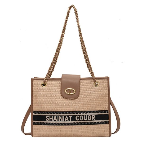 70% off factory store large capacity new trend chain woven tote bag single shoulder diagonal span handbag
70% off factory store large capacity new trend chain woven tote bag single shoulder diagonal span handbag
