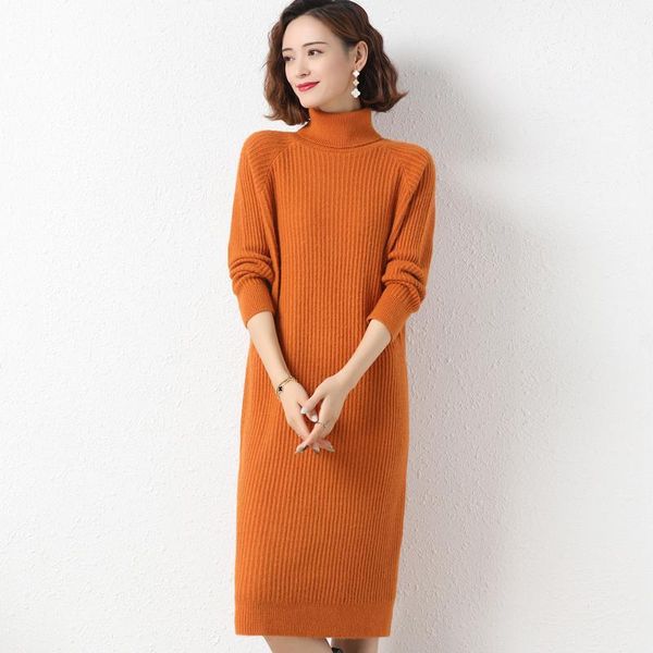 casual dresses women autumn winter long sleeve turtleneck knitted cashmere loose ladies solid wool dress, Black;gray
casual dresses women autumn winter long sleeve turtleneck knitted cashmere loose ladies solid wool dress, Black;gray