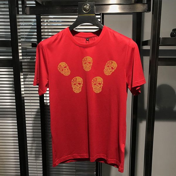 men's t-shirts summer sale of luxury male skull diamond shirt characteristic neck short sleeve skinny hip-hop fashion 6try, White;black
men's t-shirts summer sale of luxury male skull diamond shirt characteristic neck short sleeve skinny hip-hop fashion 6try, White;black
