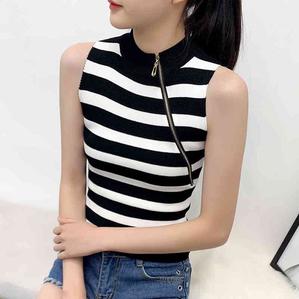 harajuku fashion knitted vt, zipper pinstripe elastic cotton svels women's t-shirt, White
harajuku fashion knitted vt, zipper pinstripe elastic cotton svels women's t-shirt, White