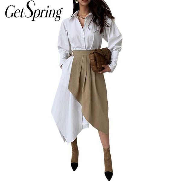 getspring women dresses cotton shirt long summer spring vintage 2pcs in one asymmetry irregular 210601, Black;gray
getspring women dresses cotton shirt long summer spring vintage 2pcs in one asymmetry irregular 210601, Black;gray