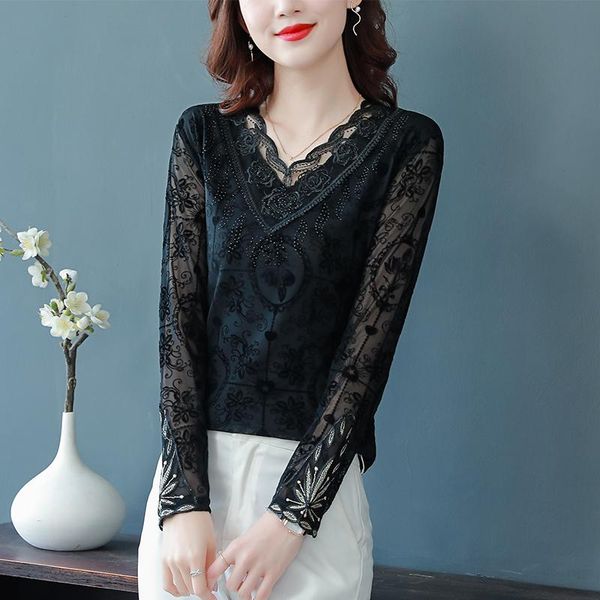 women's blouses & shirts blouse women autumn 2021 fashion office lady patchwork long sleeve lace solid v-neck blusas womens and, White
women's blouses & shirts blouse women autumn 2021 fashion office lady patchwork long sleeve lace solid v-neck blusas womens and, White