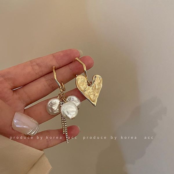 dangle & chandelier earrings fashion jewelry 2021 stainless steel women korea asymmetric wholesale pearl european and american heart shaped, Silver
dangle & chandelier earrings fashion jewelry 2021 stainless steel women korea asymmetric wholesale pearl european and american heart shaped, Silver