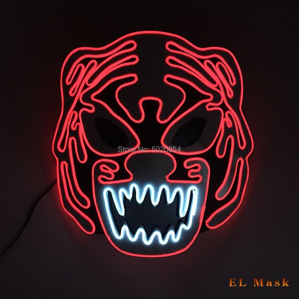 costume accessories new arrival festival decorative neon light glowing mask halloween scary mask for carnival easter party decoration, Silver
costume accessories new arrival festival decorative neon light glowing mask halloween scary mask for carnival easter party decoration, Silver