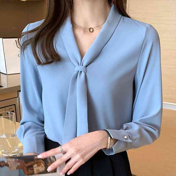 long sleeve chiffon blouse shirt blouse women blusas mujer de moda bow v-neck office lady women blouses e203, White
long sleeve chiffon blouse shirt blouse women blusas mujer de moda bow v-neck office lady women blouses e203, White