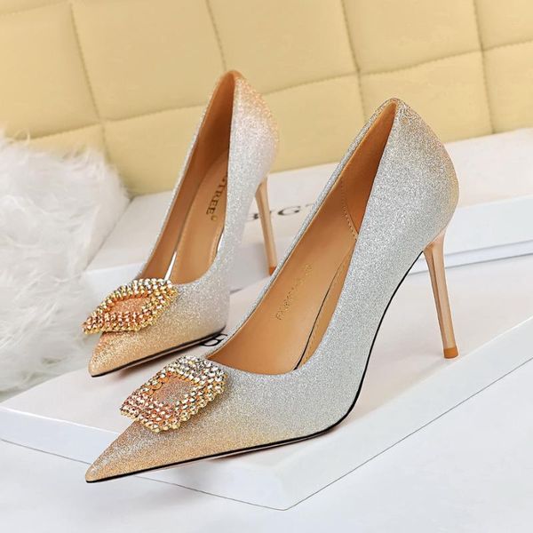 shoes women high heels glitter bling pumps fashion slip on shallow slides luxury crystal buckle sandals wedding zapatos mujer dress, Black
shoes women high heels glitter bling pumps fashion slip on shallow slides luxury crystal buckle sandals wedding zapatos mujer dress, Black
