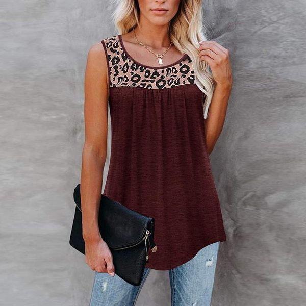 women summer casual tank vest leopard sleeveless strap print o-neck clubwear 2021 women's tanks & camis, White
women summer casual tank vest leopard sleeveless strap print o-neck clubwear 2021 women's tanks & camis, White