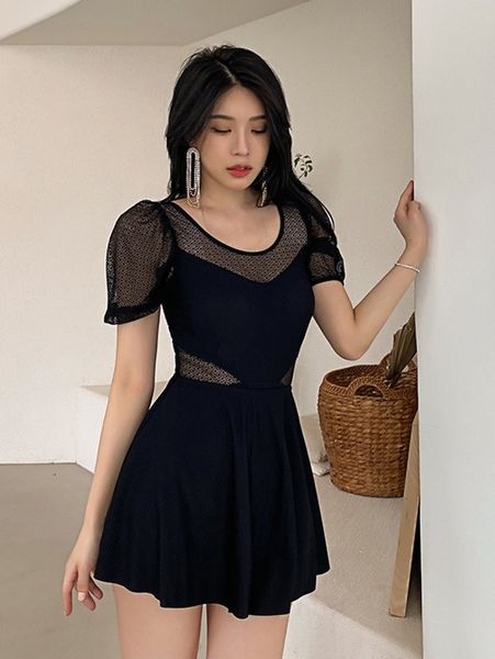 2pack contrast mesh one piece swimsuit with skirt a4dq#, White;black
2pack contrast mesh one piece swimsuit with skirt a4dq#, White;black