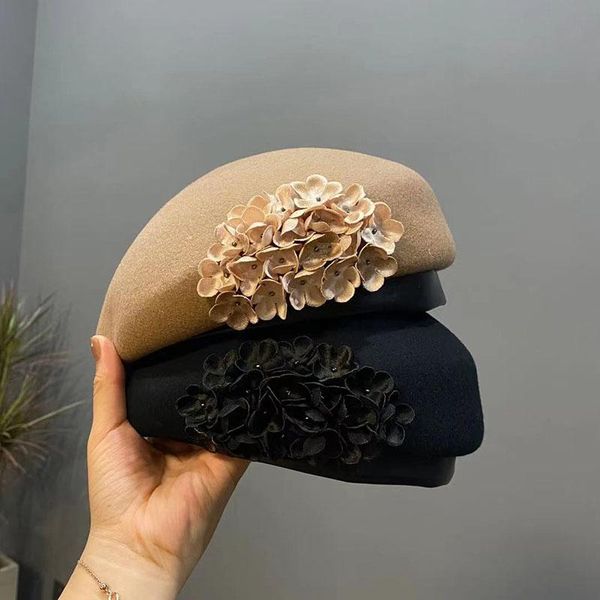 stingy brim hats autumn winter 100% wool delicate flowers formal berets hat for women pumpkin beret casual painter chapeu feminino, Blue;gray
stingy brim hats autumn winter 100% wool delicate flowers formal berets hat for women pumpkin beret casual painter chapeu feminino, Blue;gray