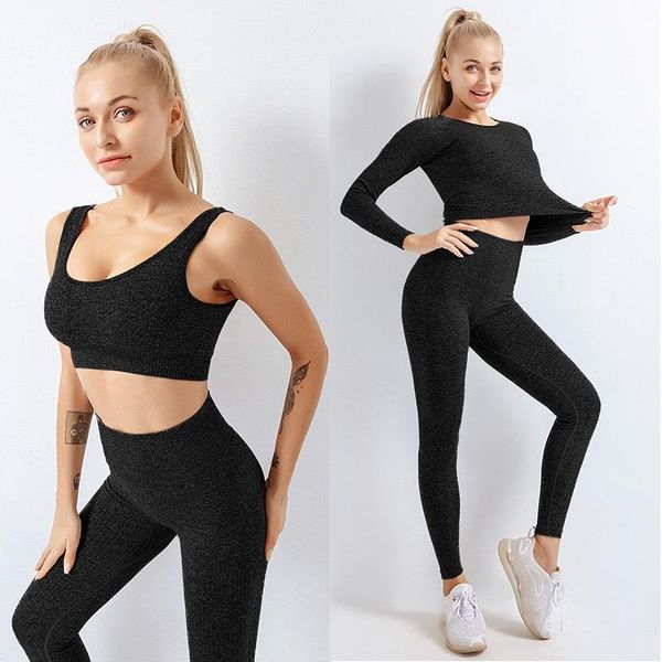 yoga outfit 2/3pcs seamless set women gym clothing sportswear fitness long sleeve crop sports bra high waist leggings workout
yoga outfit 2/3pcs seamless set women gym clothing sportswear fitness long sleeve crop sports bra high waist leggings workout