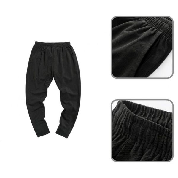 men's pants windproof trendy fine workmanship men trousers 5 sizes streetwear non-shrink for school, Black
men's pants windproof trendy fine workmanship men trousers 5 sizes streetwear non-shrink for school, Black