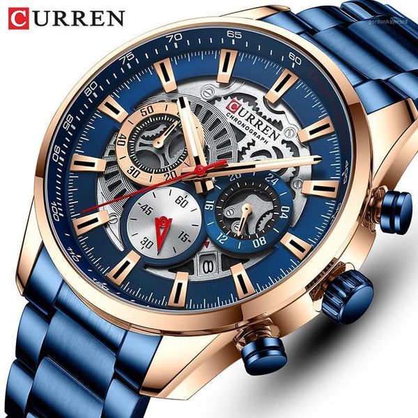 mens watches brand fashion business waterproof chronograph quartz watch men stainless steel sport clock male wristwatches, Slivery;brown
mens watches brand fashion business waterproof chronograph quartz watch men stainless steel sport clock male wristwatches, Slivery;brown