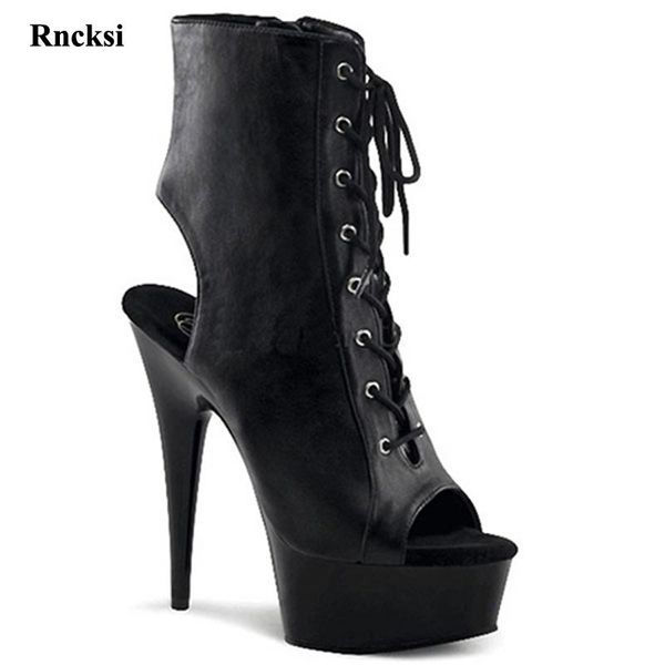 rncksi women 15cm lady party high heels, thick roots peep toe pole dancing boots ankle shoes, Black
rncksi women 15cm lady party high heels, thick roots peep toe pole dancing boots ankle shoes, Black