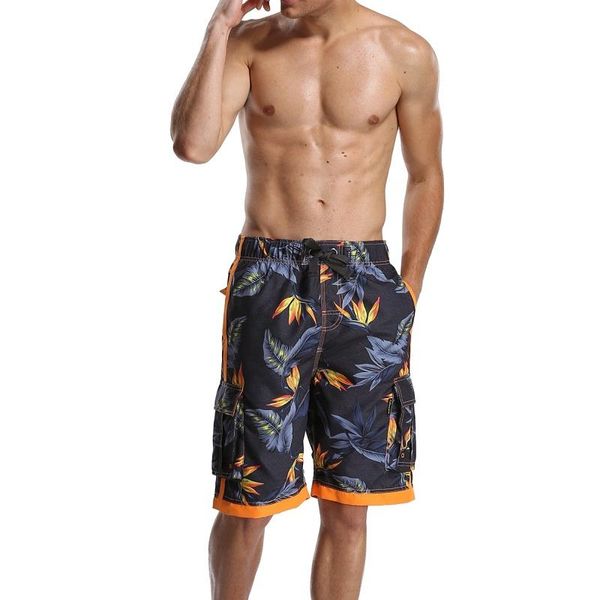 men's board shorts beach trunks with 5 pockets trousers microfiber fabric floral printed hawaii boardshorts, White;black
men's board shorts beach trunks with 5 pockets trousers microfiber fabric floral printed hawaii boardshorts, White;black