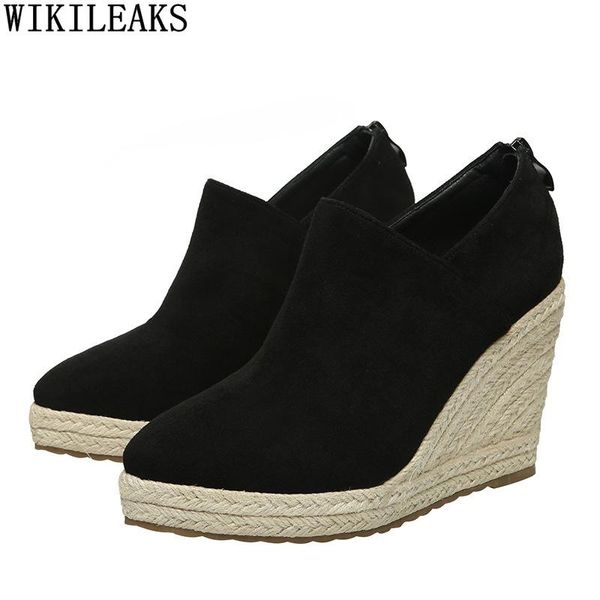 high heels platform shoes for women 2021 wedges pumps espadrille wedding zapatos mujer dress, Black
high heels platform shoes for women 2021 wedges pumps espadrille wedding zapatos mujer dress, Black