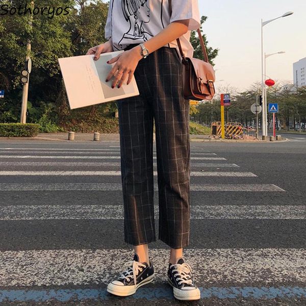 women's pants & capris women plaid harem trousers korean style womens drawstring all-match straight loose harajuku daily ulzzang ankle-, Black;white
women's pants & capris women plaid harem trousers korean style womens drawstring all-match straight loose harajuku daily ulzzang ankle-, Black;white