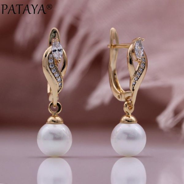 dangle & chandelier pataya 585 rose gold women long earrings white round shell pearl natural zircon hollow drop bridal fashion jewelry, Silver
dangle & chandelier pataya 585 rose gold women long earrings white round shell pearl natural zircon hollow drop bridal fashion jewelry, Silver