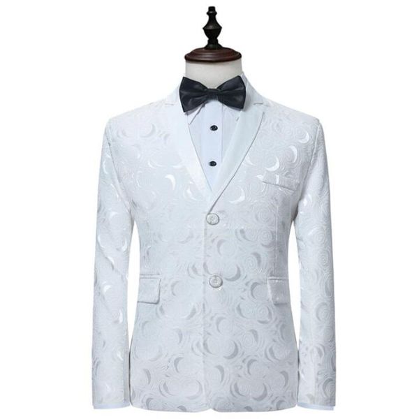 men's suits & blazers spring autumn white suit fashion terno jaquetas single row two piece casual jacket large size veste homme, White;black
men's suits & blazers spring autumn white suit fashion terno jaquetas single row two piece casual jacket large size veste homme, White;black