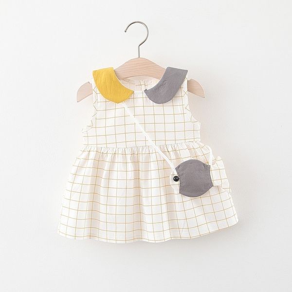 fashion contrast color plaid doll collar baby girl dress summer sleeveless clothes girls princess 210515, Red;yellow
fashion contrast color plaid doll collar baby girl dress summer sleeveless clothes girls princess 210515, Red;yellow