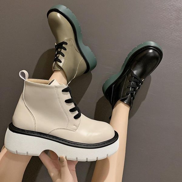 boots leading fashion women's ankle platform high heels lace up shoes leather short 2021 footwear, Black
boots leading fashion women's ankle platform high heels lace up shoes leather short 2021 footwear, Black