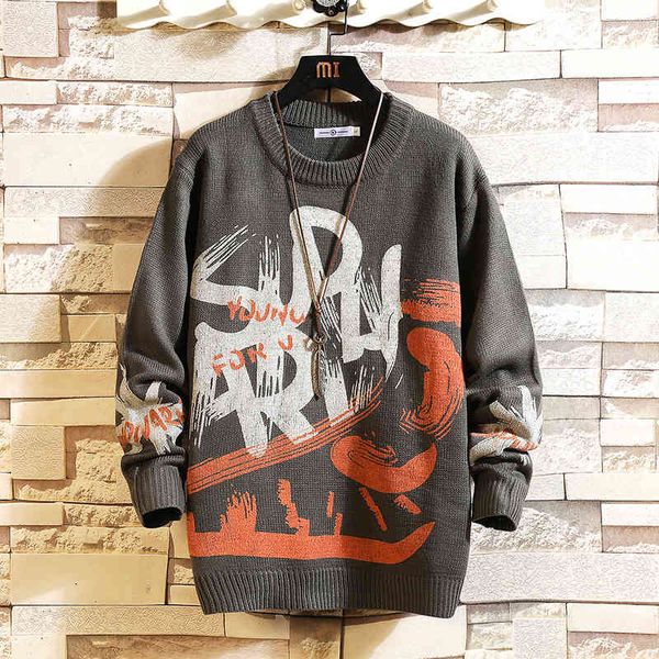 men's sweaters fashionable autumn long sleeve man's knitted neck loose sweater alphabet graffiti sweaters k3on, White;black
men's sweaters fashionable autumn long sleeve man's knitted neck loose sweater alphabet graffiti sweaters k3on, White;black