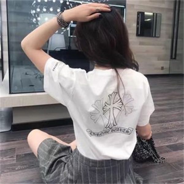 fashion outlet 21ss chrome 21ss summer tide brand gradual change phantom cross horseshoe short sleeve men's and women's korean loo, White;black
fashion outlet 21ss chrome 21ss summer tide brand gradual change phantom cross horseshoe short sleeve men's and women's korean loo, White;black