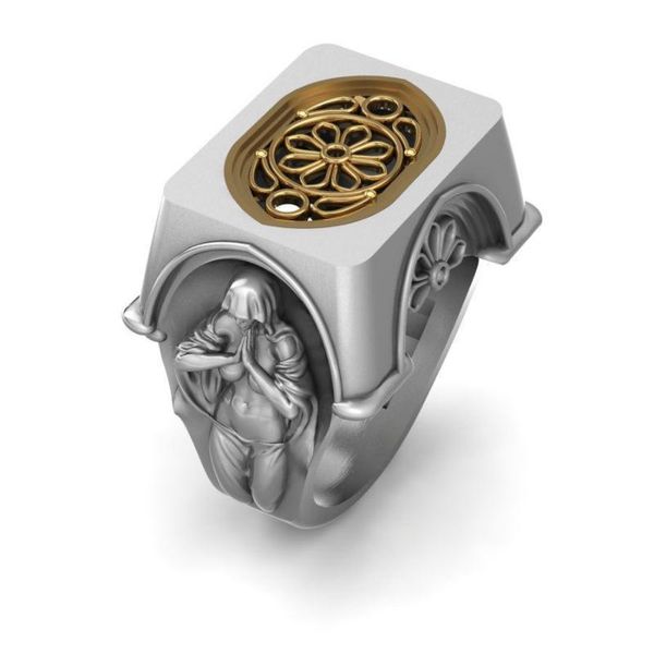 cluster rings silver color pray girl relief mens rock steampunk style party jewelry fashion accessories, Golden;silver
cluster rings silver color pray girl relief mens rock steampunk style party jewelry fashion accessories, Golden;silver