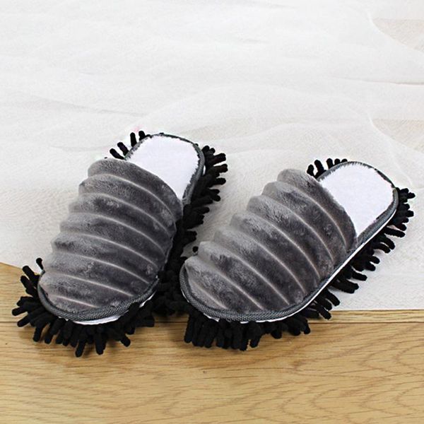 pair floor cleaning mop slippers plus velvet detachable sole dust remove thickened home lazy warm polishing erase stains, Black
pair floor cleaning mop slippers plus velvet detachable sole dust remove thickened home lazy warm polishing erase stains, Black