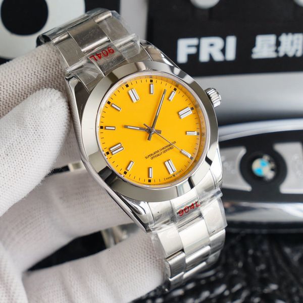 most classic oyster the style men's mechanical watch, silver stainless steel with a variety of colors, 2813 movement luxury automatic s, Slivery;brown
most classic oyster the style men's mechanical watch, silver stainless steel with a variety of colors, 2813 movement luxury automatic s, Slivery;brown
