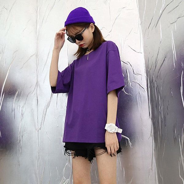 casual solid purple black women t shirt cotton oversize plus size short sleeve o neck basic harajuku, White
casual solid purple black women t shirt cotton oversize plus size short sleeve o neck basic harajuku, White