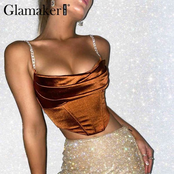 glamaker diamond chain spring summer casual women sleeveless tank basic fish tail elegant fashion camis tanks 210414, White
glamaker diamond chain spring summer casual women sleeveless tank basic fish tail elegant fashion camis tanks 210414, White