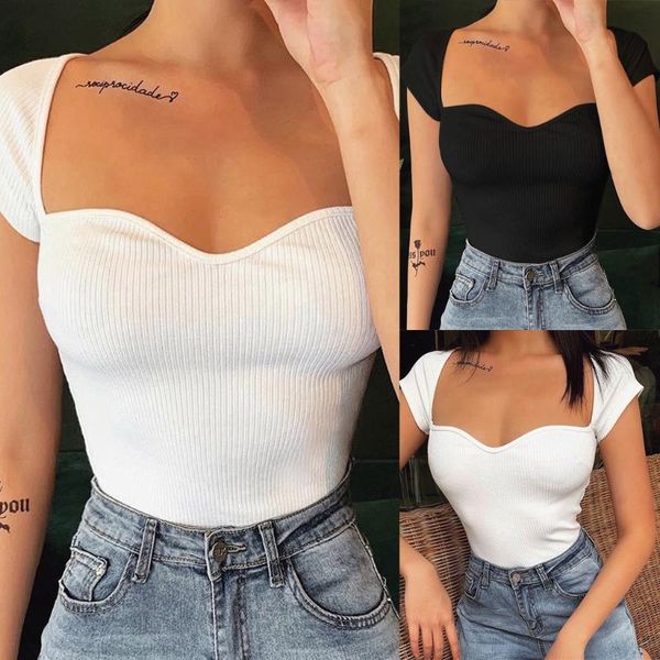 women fashion square collar solid color slim short sleeve blouse casual blusas clothing plus size#p3 women's blouses & shirts, White
women fashion square collar solid color slim short sleeve blouse casual blusas clothing plus size#p3 women's blouses & shirts, White