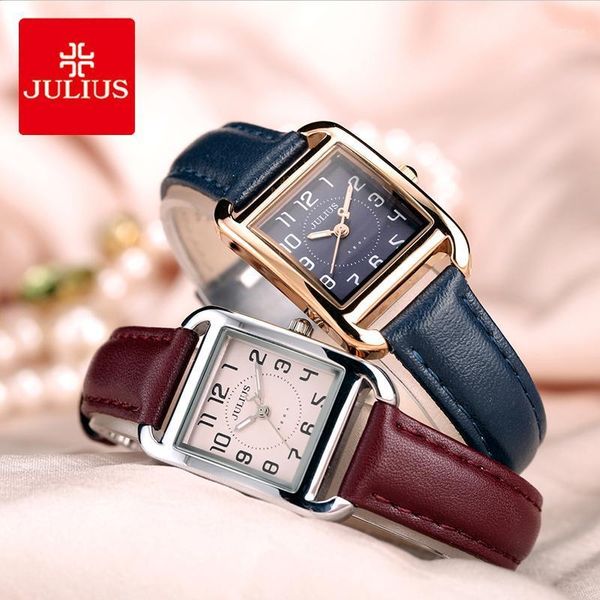 julius retro rectangle leather watch woman luminous pointer small dial quartz dress wristwatches female love gifts, Slivery;brown
julius retro rectangle leather watch woman luminous pointer small dial quartz dress wristwatches female love gifts, Slivery;brown
