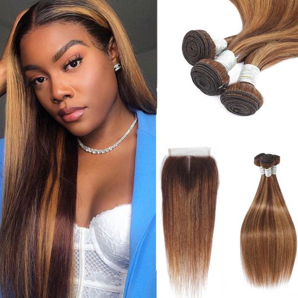 human hair bulks highlight bundles with closure brazilian ombre straight wigs p4/27 brown remy weave frontal, Black
human hair bulks highlight bundles with closure brazilian ombre straight wigs p4/27 brown remy weave frontal, Black