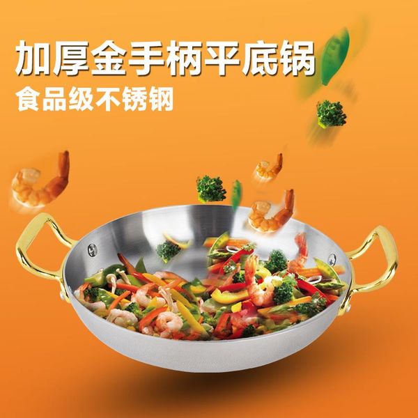 thickened stainless steel spanish seafood rice frying pan dry pot cheese baked pizza fried chicken dish griddle grill omelet pans
thickened stainless steel spanish seafood rice frying pan dry pot cheese baked pizza fried chicken dish griddle grill omelet pans