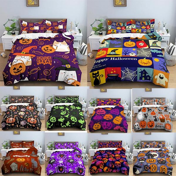bedding sets ghost halloween set duvet cover bedclothes comforter  king pumpkin pattern home 
bedding sets ghost halloween set duvet cover bedclothes comforter  king pumpkin pattern home
