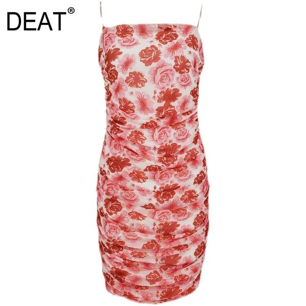 summer fashion women clothes straps printed pleated slim hips dress female vestido wr15011l 210421, Black;gray
summer fashion women clothes straps printed pleated slim hips dress female vestido wr15011l 210421, Black;gray
