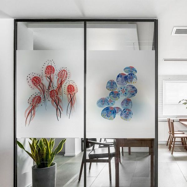 window stickers frosted film glass sticker custom office anti-peep el toilet restaurant decoration marine life jellyfish print
window stickers frosted film glass sticker custom office anti-peep el toilet restaurant decoration marine life jellyfish print